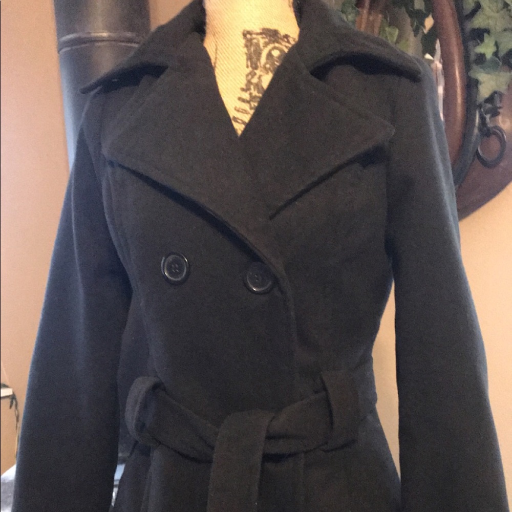 Black pea coat